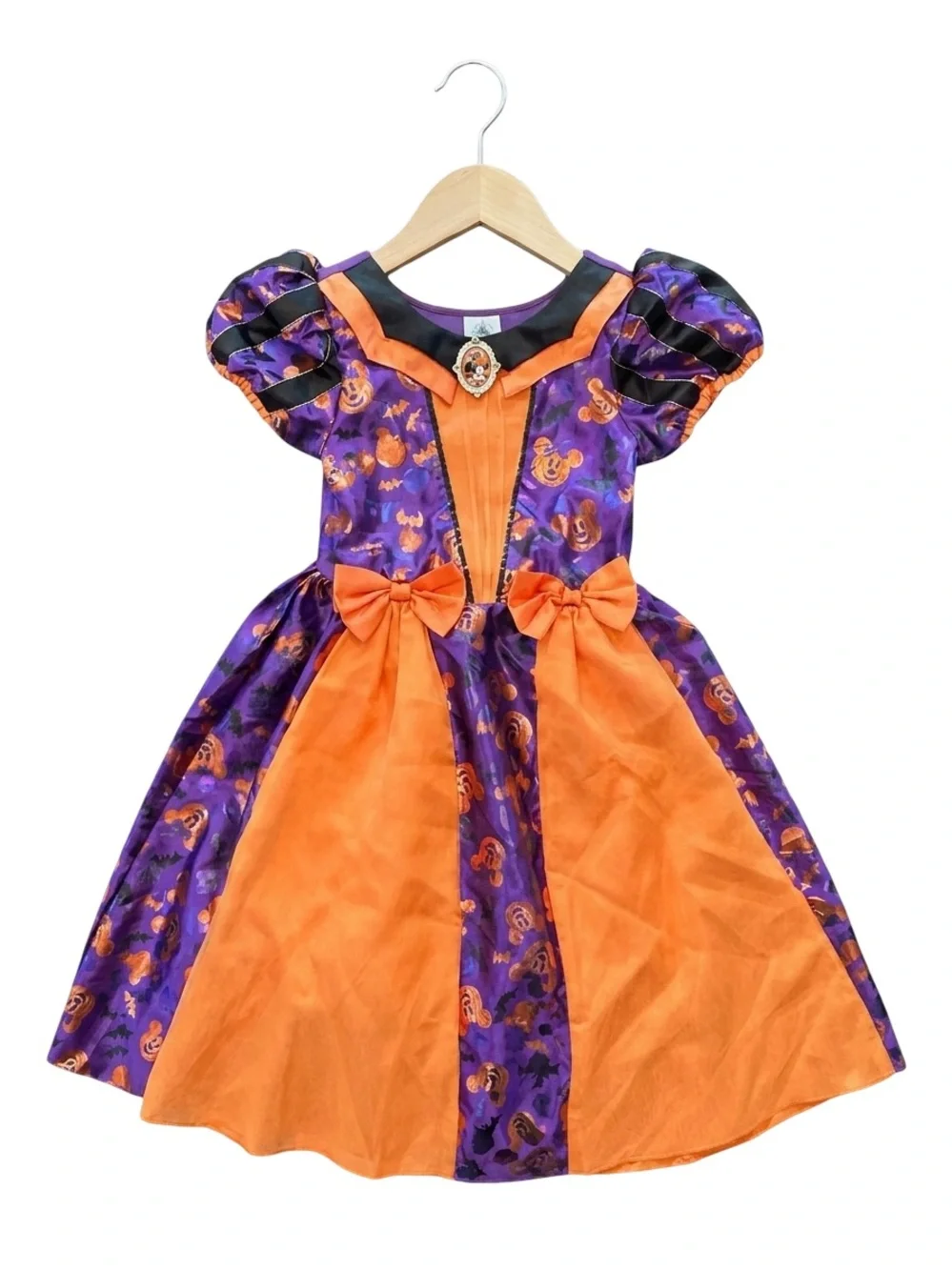 Disney Store Minnie Mouse Witch Costume Dress kids girls 9/10 Halloween Pumpkin